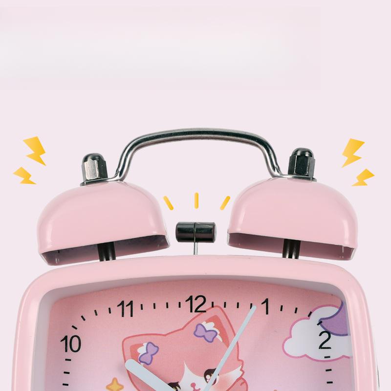 Internet Celebrity Early Childhood Education Children's Alarm Clock Cute New Metal Alarm Clock Wake Up Artifact Creative Clock