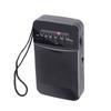 Portable AM FM Radio Black Color Headset Pluggable Built in Loud Speaker AM FM Transistor Radio