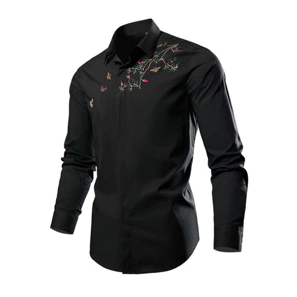 Essential Grid Long Sleeve Shirt, Versatile Formal Casual Wear