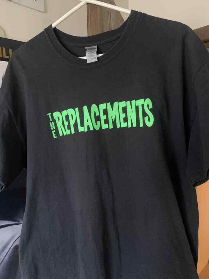The Replacements Band logo rare 90s Black T shirt Short sleeve Unisex T-Shirt XXXXL