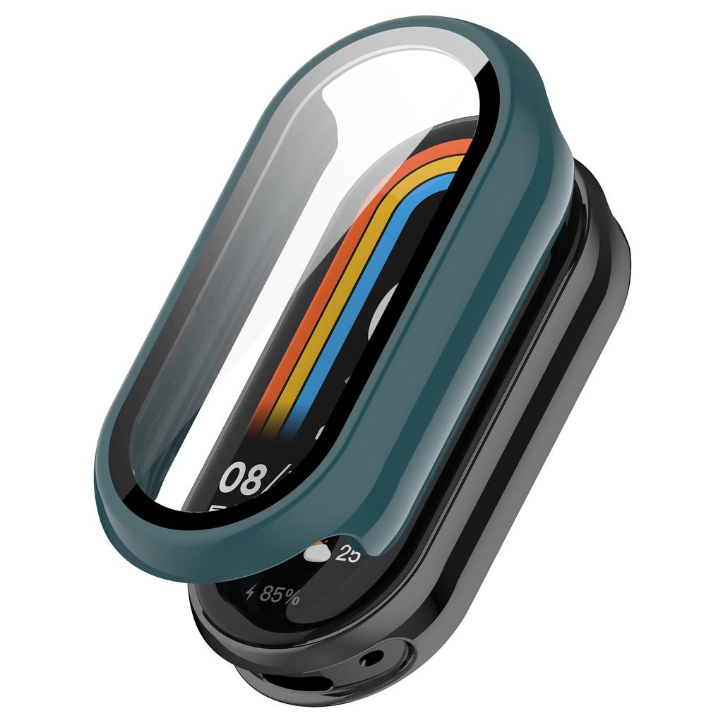 Custodia per PC per Xiaomi Band 10 9 8 NFC HD Vetro Temperato Guscio Protettivo per Schermo a 360° per Mi Band 9 10 8 Cover Bumper Migliorata