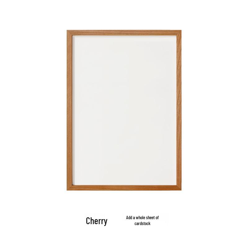 North American Black Walnut Mortise and Tenon Picture Frame with Narrow Outer Edge A4【21*29.7cm】Can be hung or placed