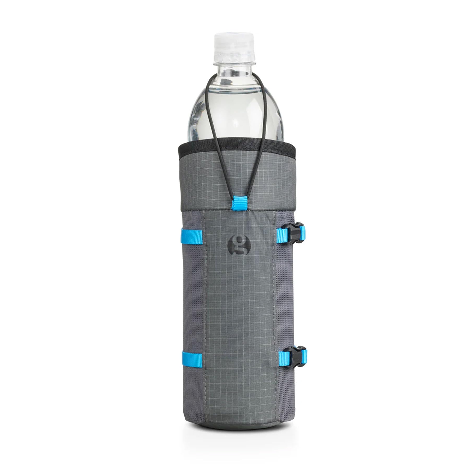 Gossamer Gear Bottle Rocket Grey Water Bottle Holder with External Pocket, Shoulder Strap Attachment Compatible, Hydration Compatible, Gear Expansion,