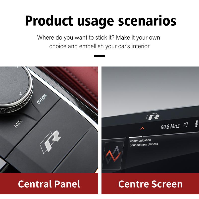 4/8pcs Car Accessories Nickel Metal Interior Badge Stickers For Volkswagen VW Golf Jetta Passat mk4 mk5 mk6 CC B5 B6 B7 Golf 4