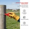 100Pcs Electric Fence Insulator Screw Self Tapping Ring Insulator High Insulation For Livestock Farm Pasture Fencing System