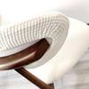 Stain-Proof Elastic C-Shaped Dining Chair Cover: Dust-Resistant, Breathable, Easy Wash & Remove