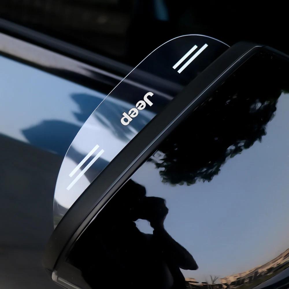 Voor Jeep Auto Achteruitkijkspiegel Regenkap Regenwenkbrauw Cover Achteruitkijkspiegel Zijspiegelkappen Voor Jeep Renegade Wrangler Compass
