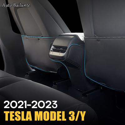 Accessoires de voiture en cuir PU pour dossier de siège, protection Anti-coup de pied pour enfant, Anti-salissure, pour Tesla modèle 3 modèle Y 2023