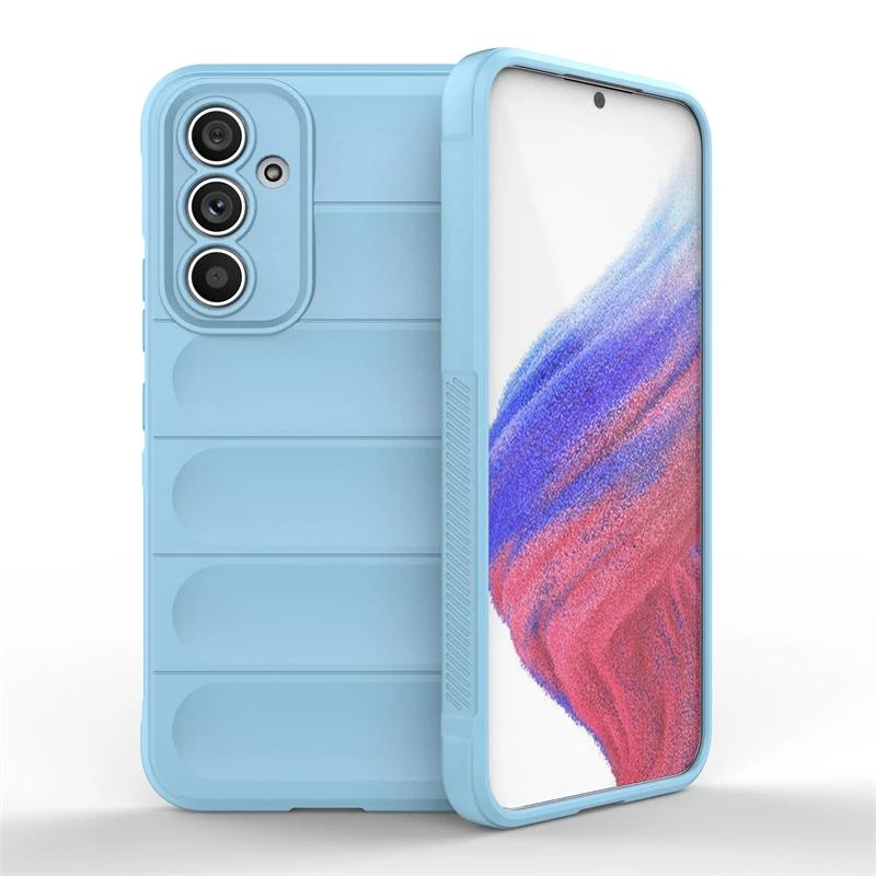 For Samsung Galaxy A54 5G Back Cover Phone Case Liquid Silicone Anti-fall Shockproof Armor Funda Coque Cases