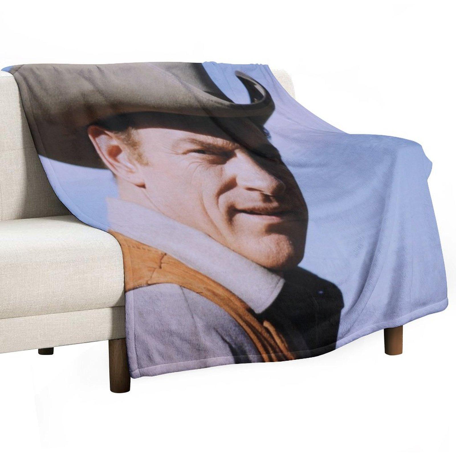 Gunsmoke Throw Blanket heavy to sleep Bed covers Winter beds manga Blankets 30x40in
