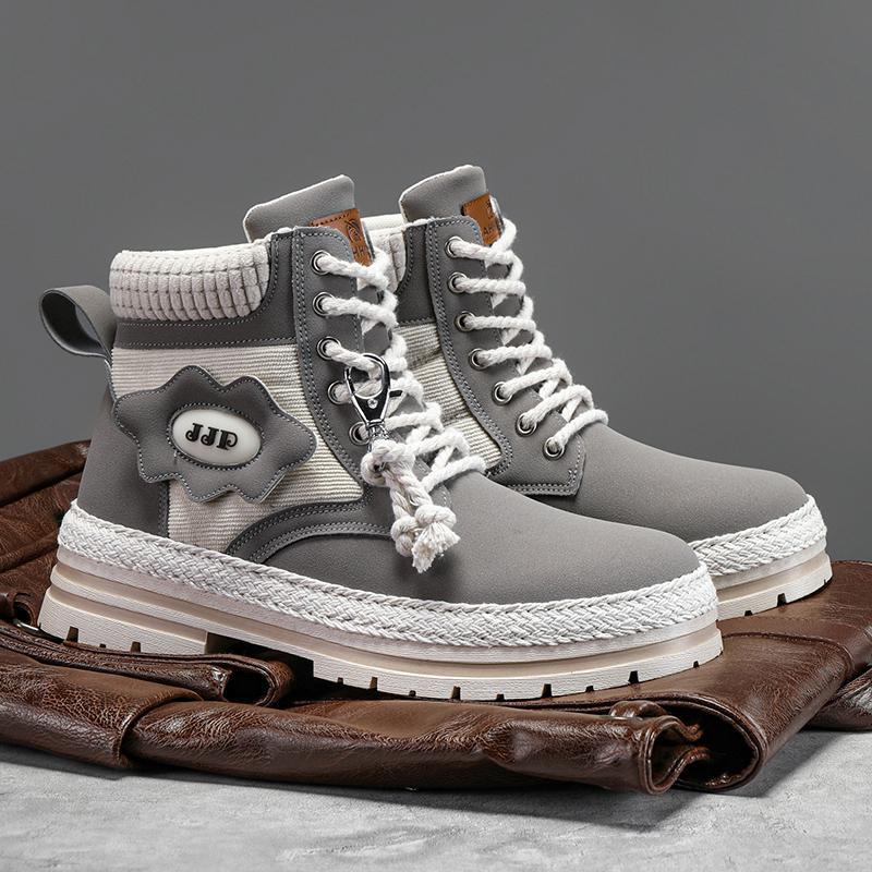 

Martin boots men s autumn 2025 new medium and high-top British tooling men s shoes heightened thick-soled straw-soled waterproof men s shoes 44