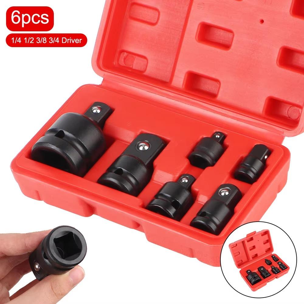 6Pcs/Set Heavy Socket Wrench Set 1/4 1/2 3/8 3/4 WrenchHand Tool Set  Car Bicycle Repair