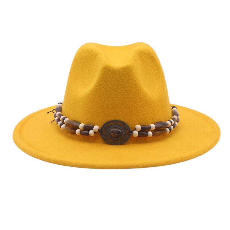 Hot-selling top hat, ethnic style cow head, western cowboy top hat, rolled brim, retro riding hat, woolen felt hat