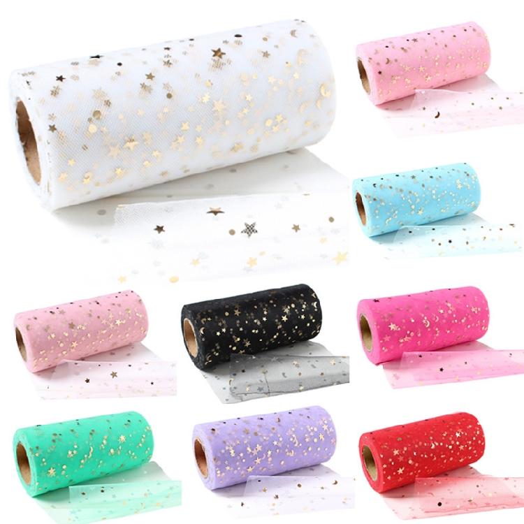 DIY Sequin Tulle Hair Bows Handmade Materials Fancy Color Romantic Decoration