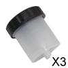 3x White Brake Fluid Reservoir Tank for 90 110 200 300cc Go Kart