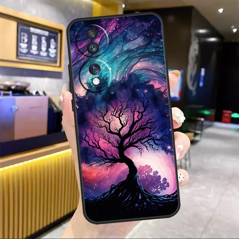 Tree of Life Space Galaxy Stars For Honor Magic 8 7 6 5 Lite Case For Honor 200 400 Pro 50 70 90 X8c X8b X9a X9b X9c Win RT