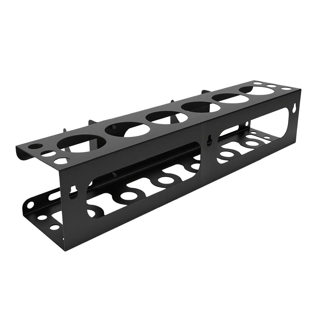 Metal Tubes Organizer Holder Wall Mounted Prebored Hole Rust Proof Silicone Sealant Gun Rack For Garage Workshop 6 Slots