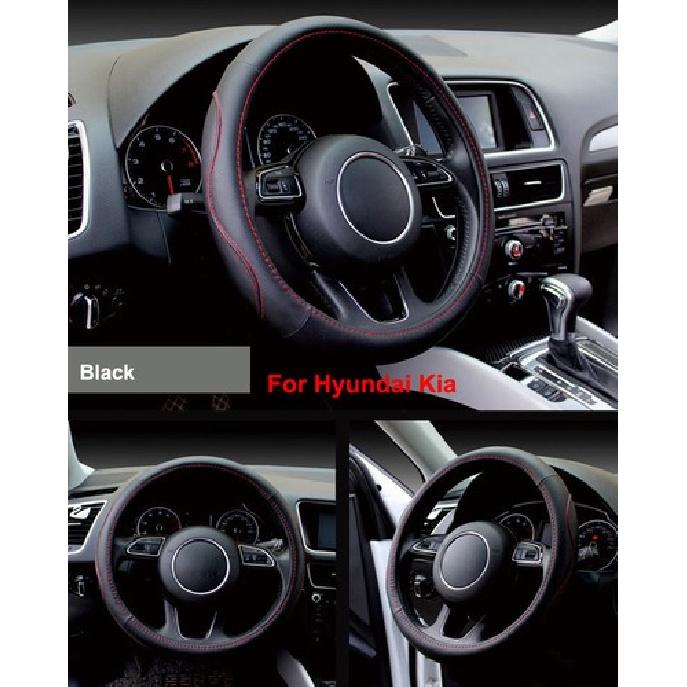 Car Steering Wheel Cover High Artificial Leather Steering Cover For Hyundai Kia