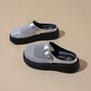 CRLAYDK Classic Womens Casual Slippers Mesh Hollow Out House Shoes Comfort Slip On Walking Mules Outdoor Backless Loafers