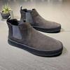 Winter Men's Boots High Top Platform Sneakers Designer Black Suede Short Boots Outdoor Slip on Casual Shoes Ankle Boots for Men