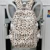 Schulrucksack Rucksack neuer Leopardenmuster Schulrucksack Amerikanischer College-Student Koreanische Version niedlich große Kapazität Nische Ins Rucksack