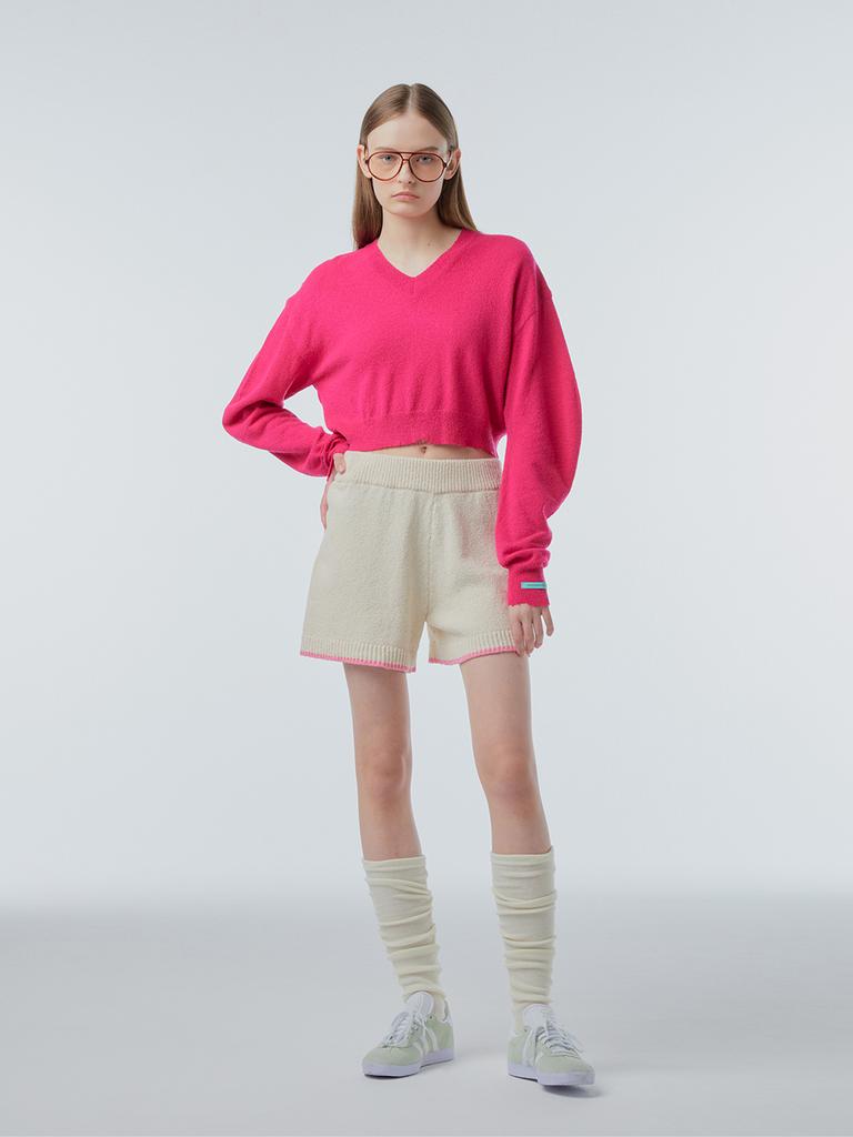 INSTANTFUNK Vintage Crop Knit - Pink