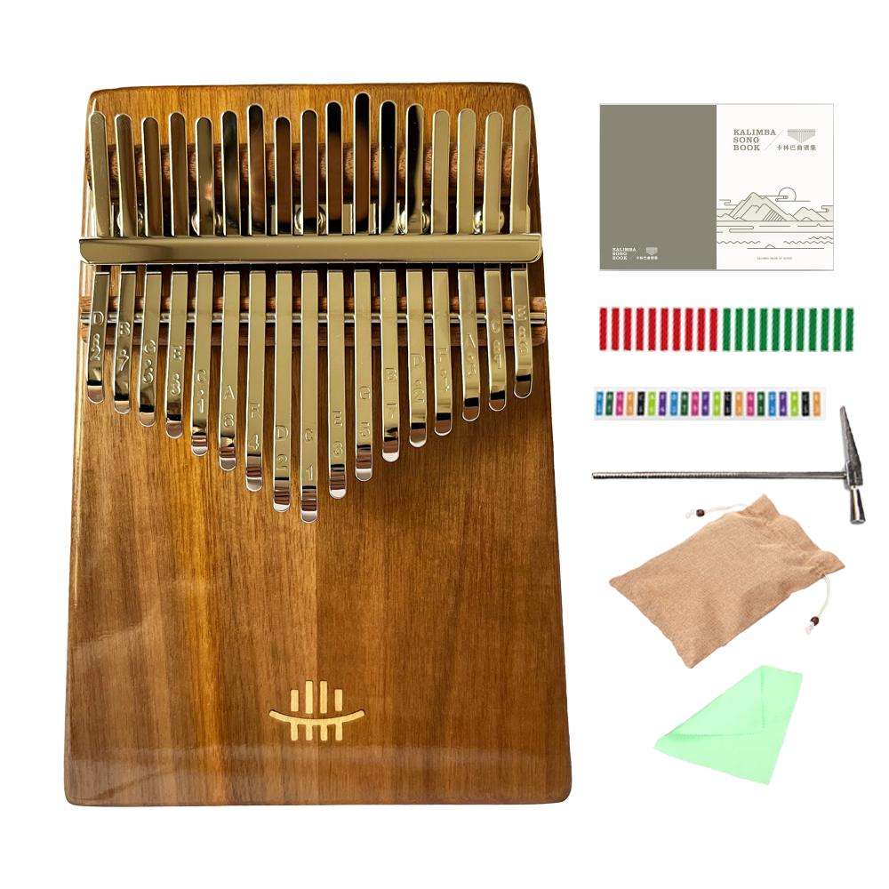 Hluru 21 Key Acacia Kalimba Box Professional 17 Key Resonator Thumb Piano Finger Piano Rosewood Mbira for Beginner