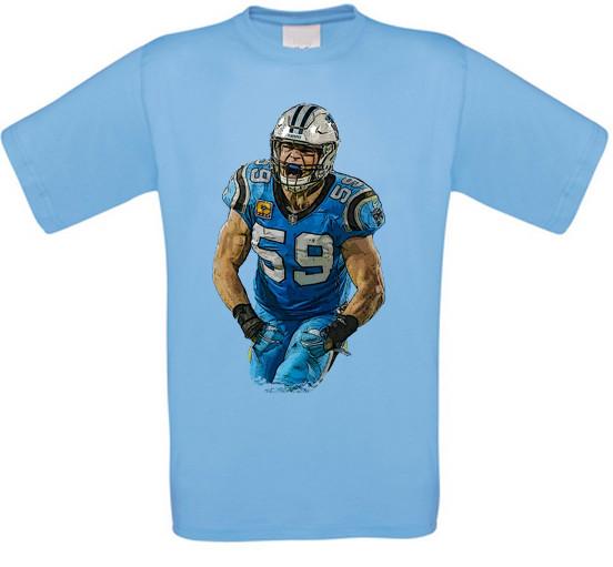 Luke Kuechly Carolina Football Americano T-Shirt XL