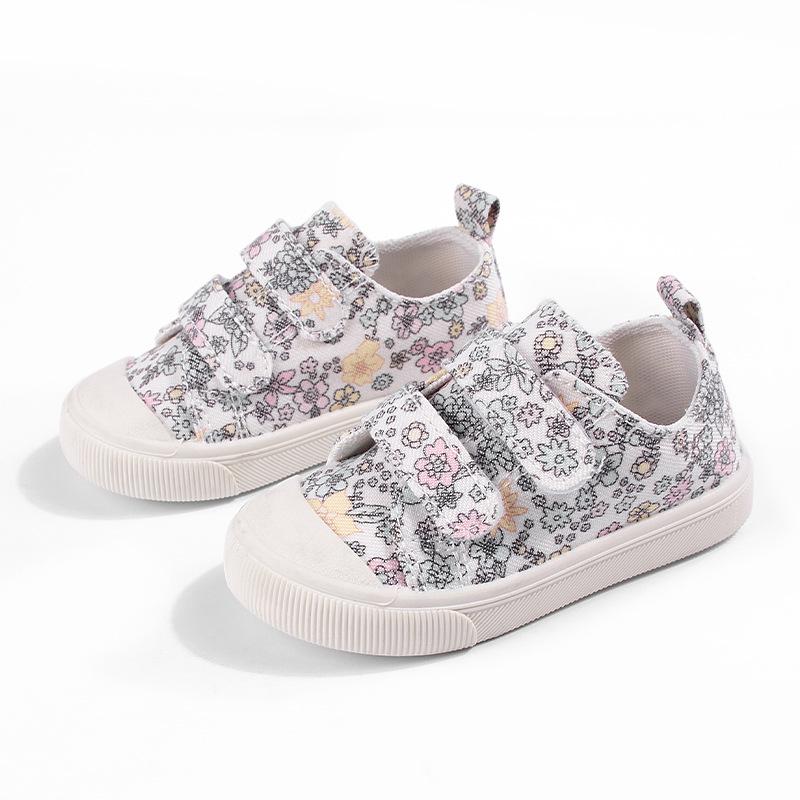 Весенние Цветочные Кеды для Девочки на Мягкой Подошве 16.3cm