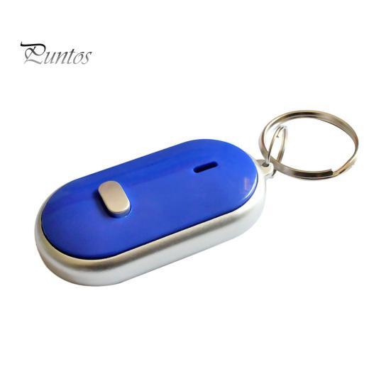 Whistle Activated Key Finder Finder, Portable Anti-Lost Device with Red LED Sound Light, Mini Locator Keychain for Car Keys, Bags, Wallets Wireless