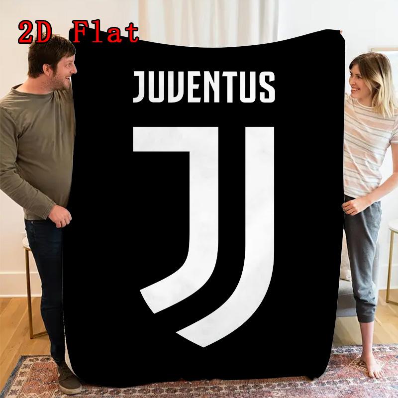 Juventus 2D Flat Pattern Flannel Blanket High Quality All Seasons Warmth and Comfort Perfect for Christmas Gifts.