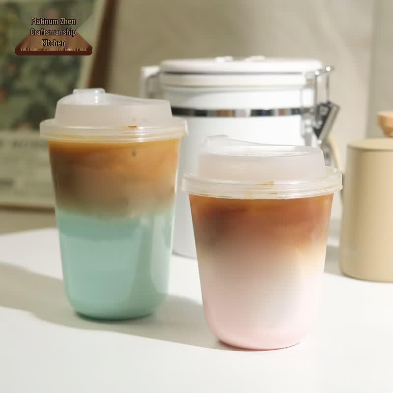 Platinum Chef 400ml Disposable Cold Drink Cups with Lids