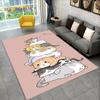 Roztomilý kobereček Cartoon Area Koberec,Koberec do obývacího pokoje Dětská ložnice Pohovka Dekor rohožka, Dětská hrací protiskluzová podložka na podlahu