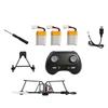 DIY Assembled Drone Kit Remote Control Aircraft Model Electronic Components Replacement Parts with Batteries USB Charger and Screwdriver