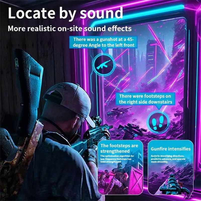 Lenovo TG101 Headphones Professional FPS Gaming Headset In Ear 5.4 Bluetooth Earphones Low Latency Long Battery Music Stereo Earbuds