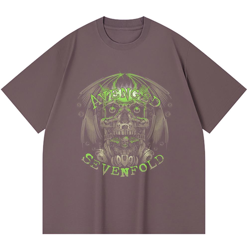 230 Gsm 100% Cotton Heavy Metal T-Shirt  Rock Band Popular Music Print Unisex Heavy Cotton T Shirt