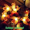 Solar-Powered LED Color-Changing Bee String Lights for Outdoor Garden and Balcony Decoration