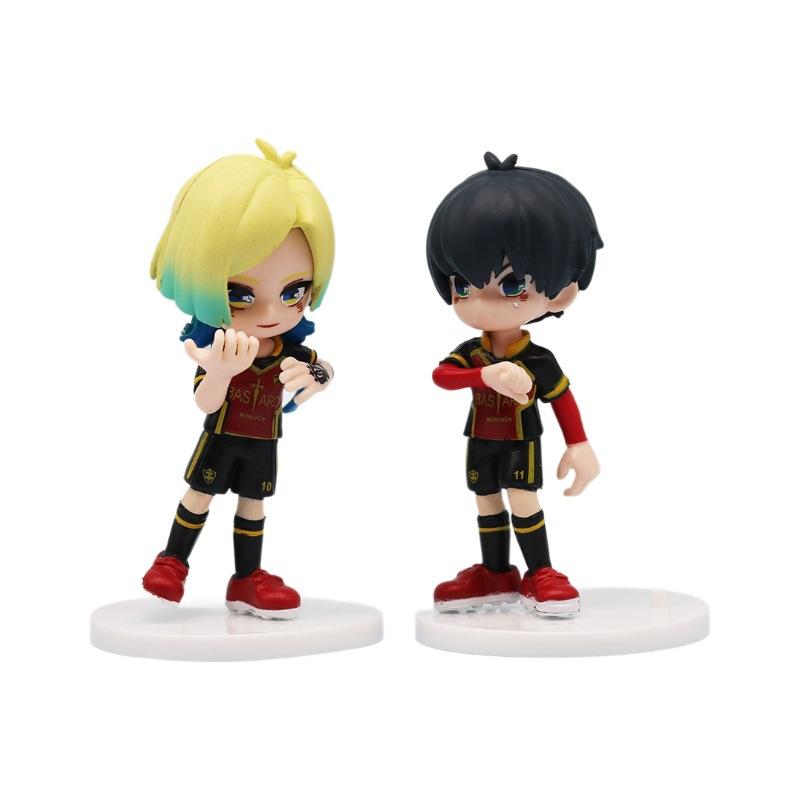 2PCS Isagi Yoichi Bachira Meguru Anime Figures - Blue Lock PVC Action Figures 14cm