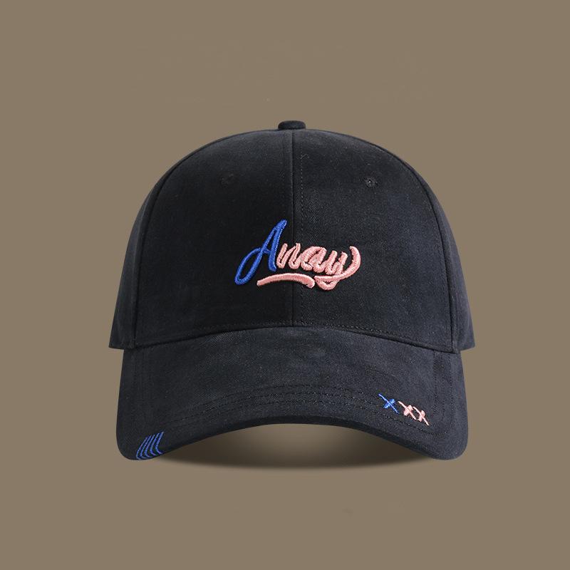 Baseball cap peaked cap women's spring and autumn hard top wide brim high cranial top versatile fashion deep top small face new