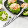 Stainless Steel Chili Seed Remover Sharp Rotating Serrations Green Pepper Core Removed Household Kitchen Tools