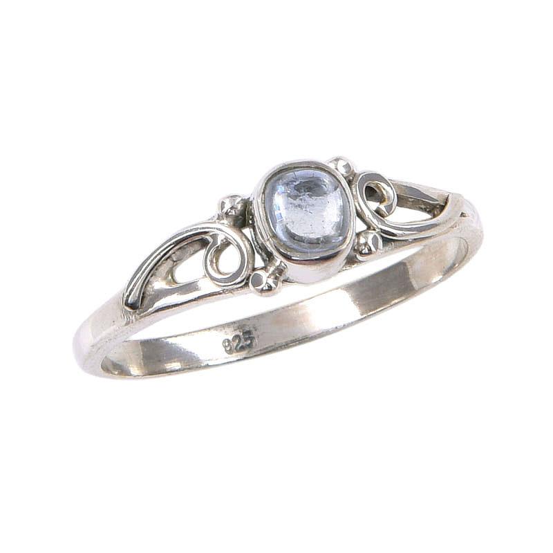 Natural Kyanite Gemstone Handmade 925 Sterling Silver Jewelry Ring Size 7 A0G99