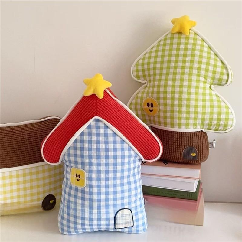 Cartoon Dopamine House Pillows With Embroidered Fabric For Kids Room Decor