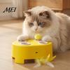 Wiederaufladbare USB-Katzen-Spielzeuge für Indoor-Bewegung Interaktives Spielzeug, Whack-a-Mole Feder-Spielzeug für Kätzchen und Erwachsene 3 Modi, Automatisches Spielzeug für gelangweilte Katzen