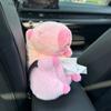 Cute Capybara Plush Car Tissue Box Multifunctional Cartoon Car Seat Back Paper Bag Creative Plush Toy Car Interior Accessories