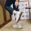 Dad's Shoes  Spring and Autumn Thick Soled Lace Up Casual Sports Shoes Comfortable Bread Shoes, Lightweight Travel Shoes
