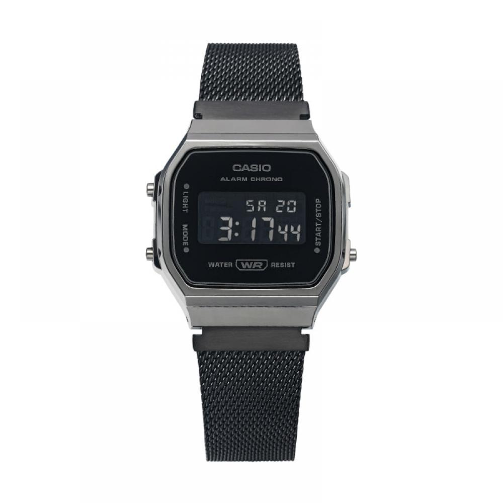 Casio A168wemb 1bdf  A168wemb 1b  Digitale Quadratische Vintage Retro Öffentliche Metalluhr