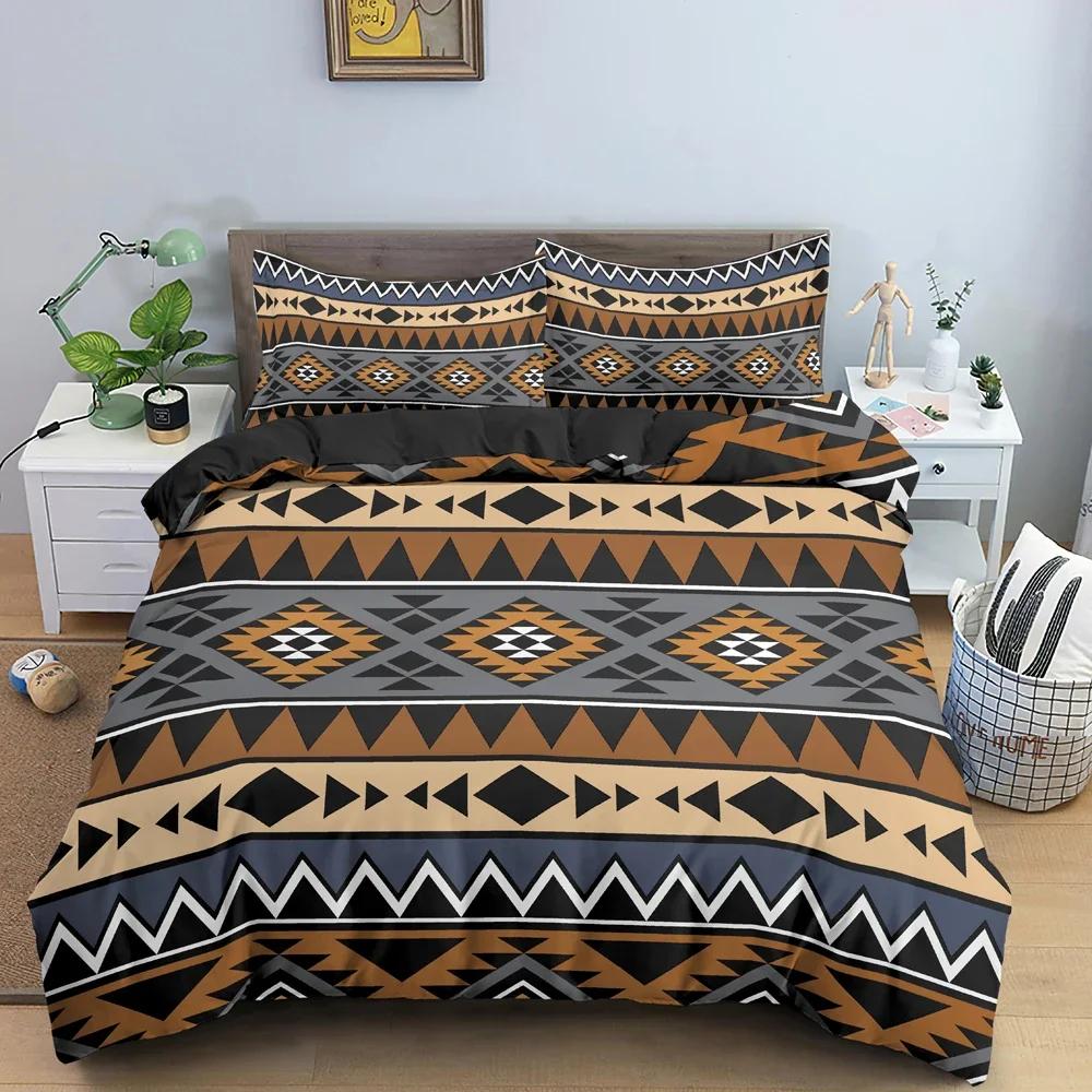 Böhmisches Bettwäscheset Ethnischer Stil Bettbezug Floral Steppdeckenbezüge Einzelbett Twin King Size Steppdeckenbezug Mit Kissenbezug 2/3-teilig