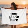 Gepersonaliseerde Strandlaken Custom Foto Naam/Logo/Woord Oversized Microvezel Handdoek Bruiloft Feest Souvenir Voor Strand Zwemmen Bad