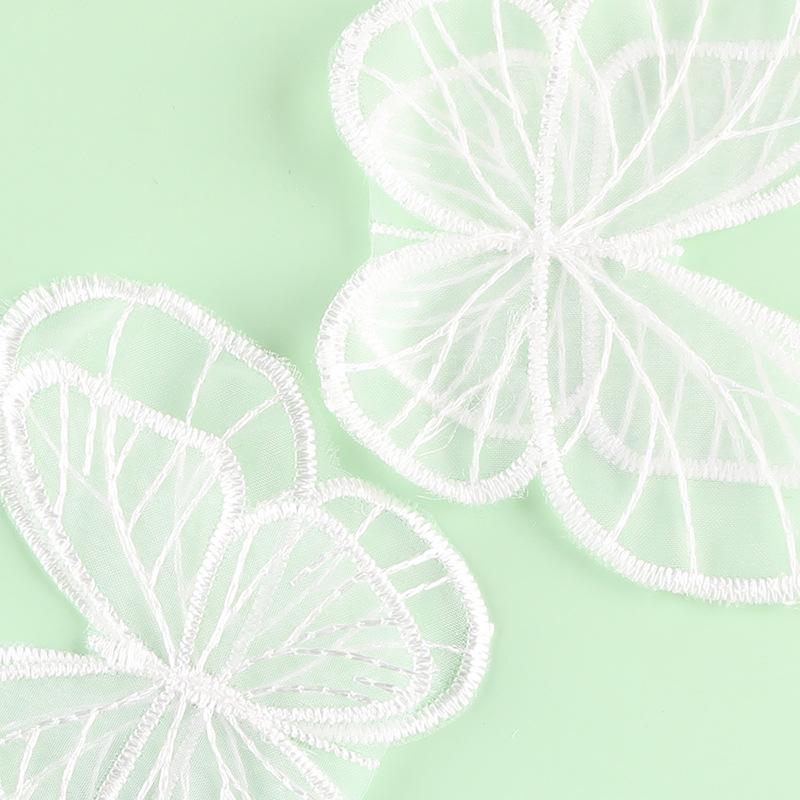 Cute Cartoon Mesh Bow Lace Embroidery Sticker Diy Hand Account Accessories Accessories Brooch Hairpin Hair Accessories Accessories