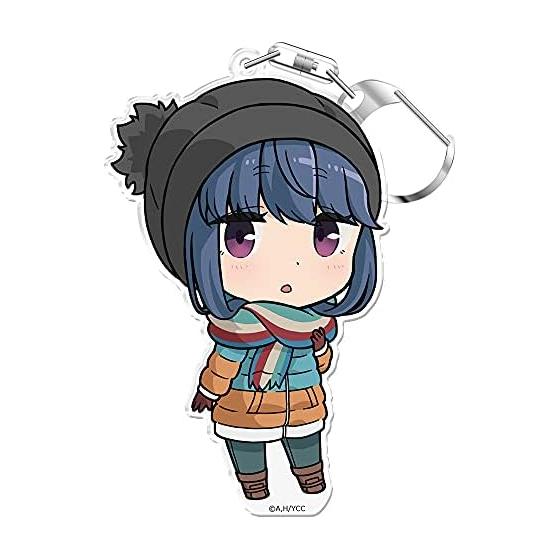 Yurucamp PuniColle! Брелок (с подставкой) Шима Рин [2 сезон]